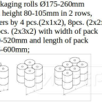 Packaging machine for toilet paper